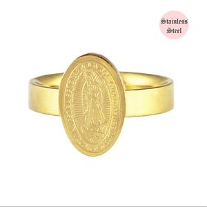 Virgin Guadalupe Ring Stainless Steel(non-tarnish)